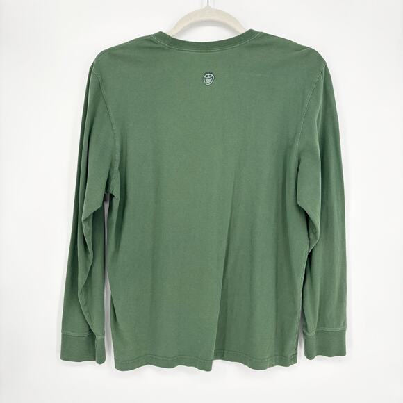 Life is Good Men's Jeep Graphic Green Long Sleeve Shirt Size L - Picture 4 of 6